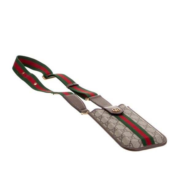 Gucci GG Supreme Ophidia Crossbody Phone Holder Messenger Bag Unisex NEW - Picture 11 of 14